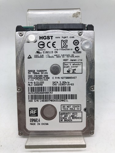 Disque dur interne hgst - disque, 500go