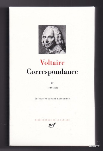 Voltaire correspondance iii - correspondance,