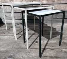 Vintage 1950 Mathieu MATEGOT Design Gigogne Bass Table Series