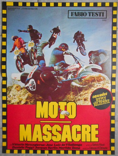 Affiche moto massacre - affiche,