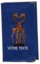 Etui carte grise en bleu