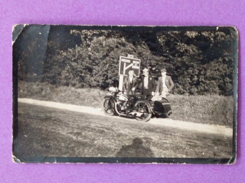 Photo 1930 moto side car - 1930'-,