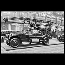 Photo A.033314 DELAHAYE CAR PUMP & LADDER CAR FIRE SCALE 1928