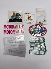 Vintage Motor Scooter Sticker Lot Of 17 Motoroller Scooterclub Ferbedo