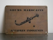 Plaque Goums Marocains AFN