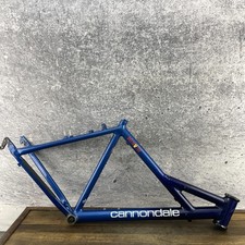Vintage Cannondale Delta V 700 18 19 Aluminum MTB Frame HeadShok USA Blue