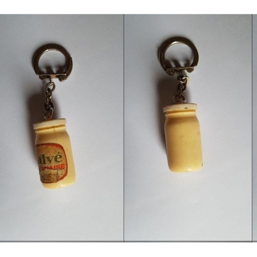 Porte clés pot mayonnaise - porte-clés,