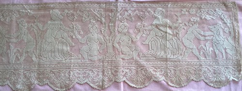 Ancien antependium dentelle - antependium, au
