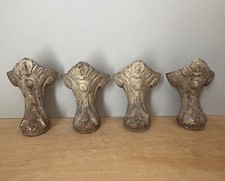 Lot de 4 Anciens Pieds de Baignoire en Fonte