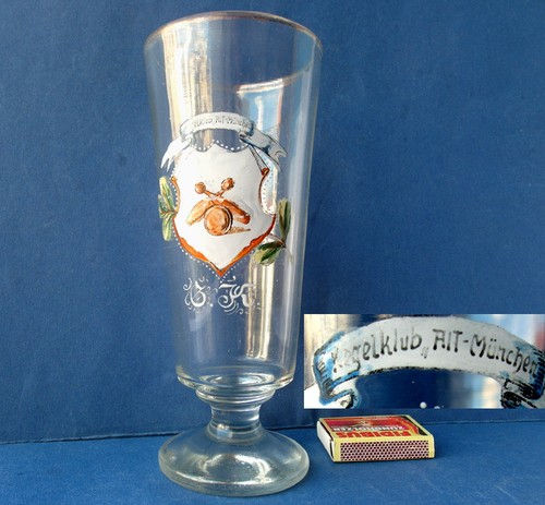Vieux verre à bière - verre,