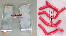 Aluminium Radiateur+RED HOSE pour HONDA CR500 CR500R CR 500R 1985 1986 1987 1988