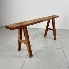 Ancien Rustique Antique Vintage en Bois Longueur Pig Banc PB429