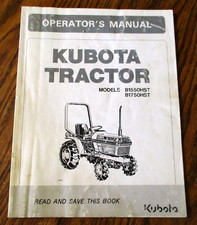 Kubota B1550HST  B1750HST  Tractor Operators Owner Maintenance Manual 6641762914