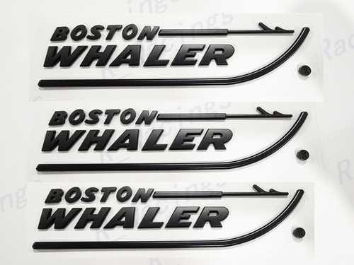 3pcs new boston whaler - whaler, emblem