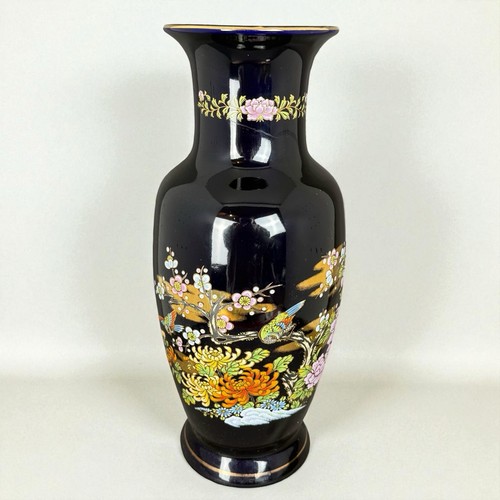 Vase bleu cobalt design