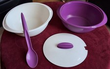 TUPPERWARE  : Soupière Cocotte ISO DUO Isotherme  3,1 Litre Blanc/Violet NEUF !