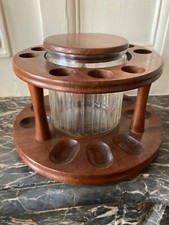 PORTE-PIPES EN BOIS AVEC POT