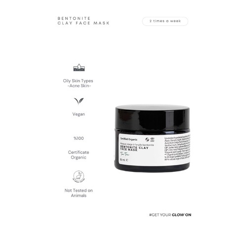 Masque argile l - d'argile, à
