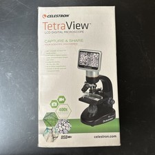 Celestron 44347 TetraView LCD Digital Touchscreen Microscope, 40x-400x Magnifica