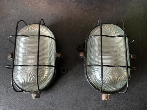 Lot appliques hublot fonte - lot,