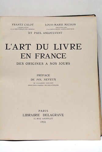Calot art livre - l'art, en