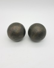 Ancienne paire boules LYONNAISE Pétanque Laiton 976 gr