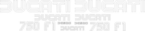 Ducati 750 réplique decals - ducati,