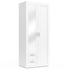 Armoire 2 portes VITO blanc