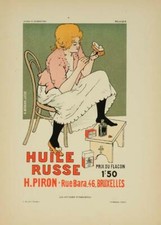 RASSENFOSSE ORIGINAL VINTAGE POSTER HUILE RUSSE FOR AFFICHES ETRANGERES 1897