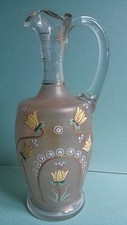 Carafe émaillée décor