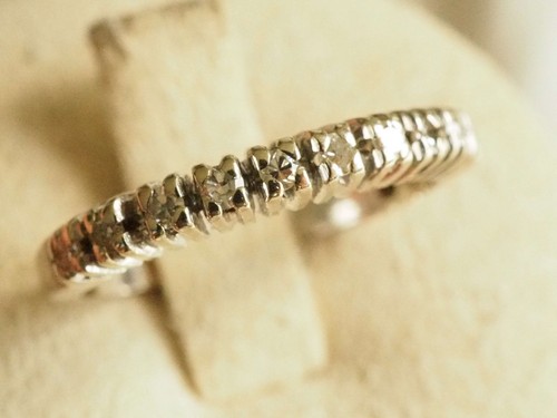 Alliance ancienne gris 18k - or,