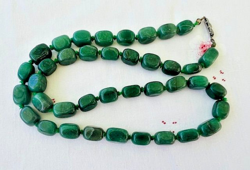 Collier ancien perles nouées