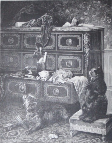 Gravure xixe louis - xixe,