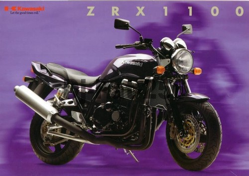 Brochure moto kawasaki zrx - moto,