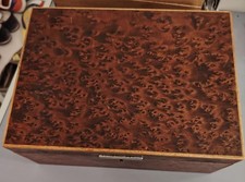 CIGAR BOX CIGAR BOX ALFRED DUNHILL PARIS MAGNIFYING GLASS VENEER VINTAGE 1960