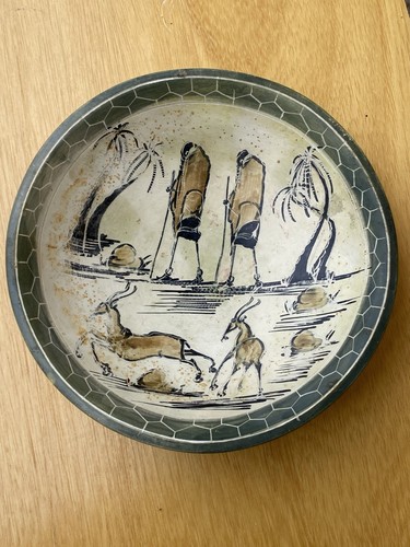 Assiette deco art africain - assiette,