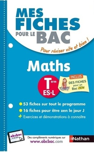 Mes fiches pour - bac, maths
