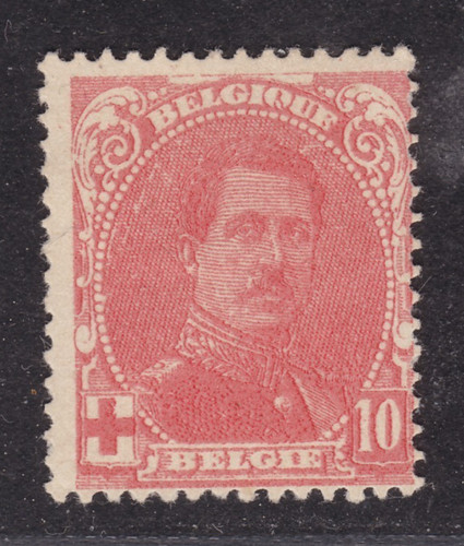 Timbre 1914 belgique - timbre, croix