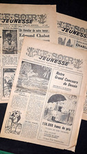 3  EXEMPLAIRES HERGE LE SOIR JEUNESSE HEBDO  1963  TRES BON ETAT