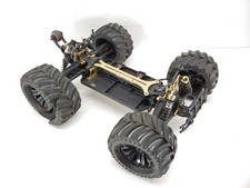Cheetah RC ? 1/10 4x4 RC Monster Truck Roller Rolling Chassis Used Needs Work