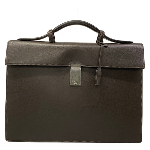 Delvaux dark brown leather - dark,