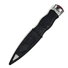 Kilt Sécurité Sgian Dubh Tétine Étain Montage avec Différents Pierres - SD0019