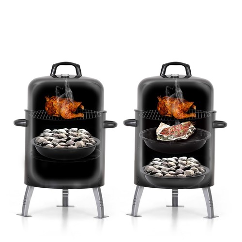 Charcoal smoker bbq - charcoal, grill