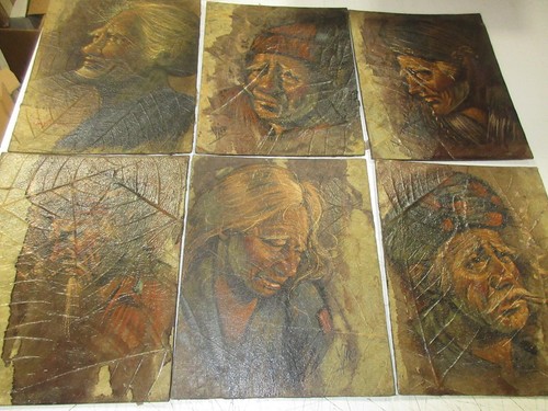 Lot peintures sur feuille - lot,