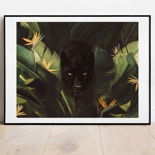 Hello panther print - hello,