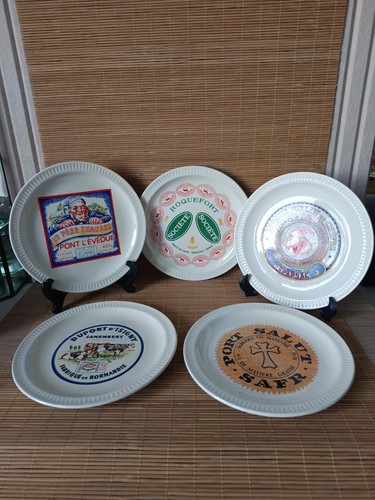 Lot assiettes faïence - 5,