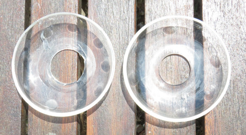Lot bobeches en verre - de,