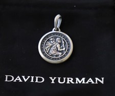 David Yurman Sterling Silver Saint Christopher Amulet Pendant 925