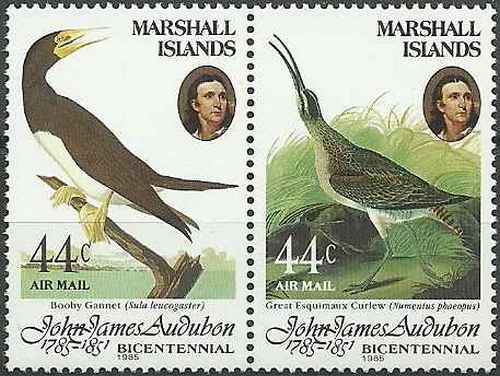Timbres oiseaux marshall pa1 - timbres,
