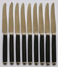 9 BEAUX COUTEAUX XIXe ARGENT